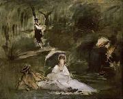 Edouard Manet Sous le Arbes Sweden oil painting artist